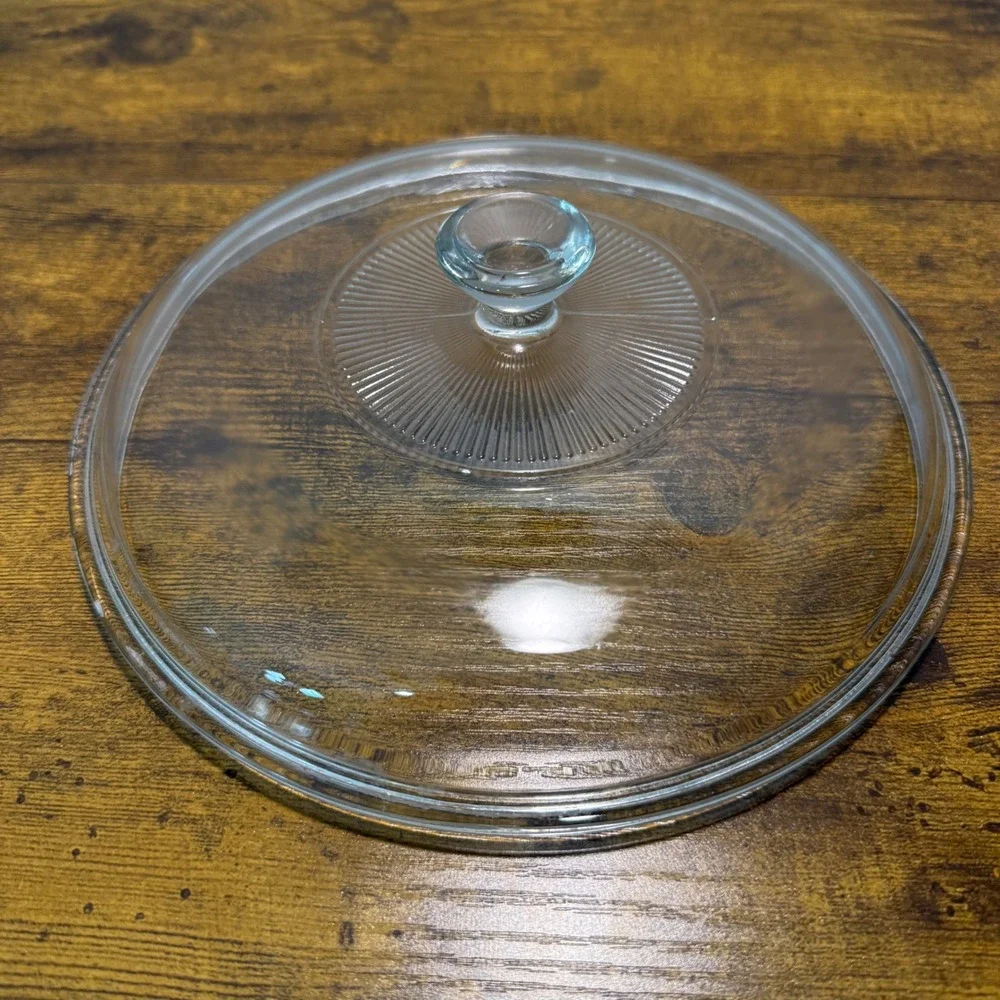 Vtg Pyrex 30 Clear Glass Lid 8.5